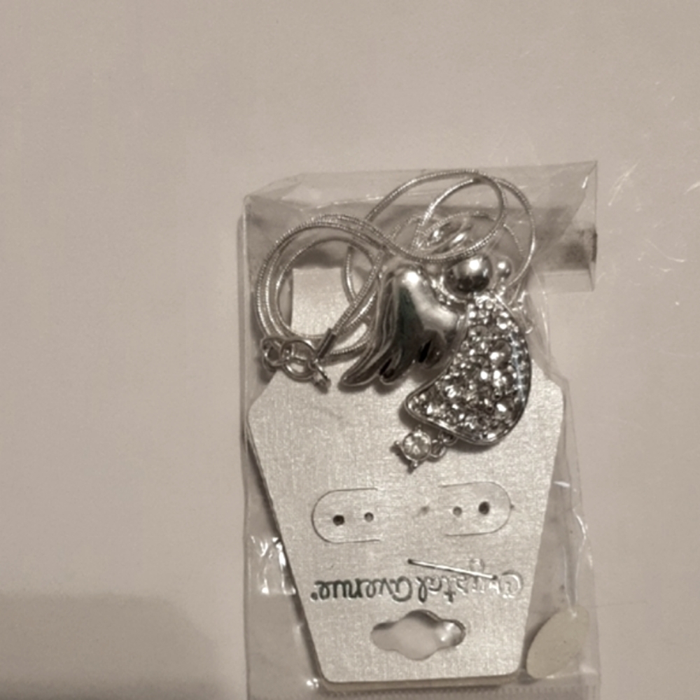 Silver Angel Wing Necklace